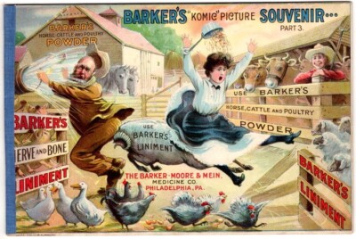 Barker's ''Komic'' Picture Souvenir Comic, #A3, Part 3, Rev in 3 Parts ca. 1900