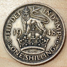 1948 Great Britain Shilling English Crest