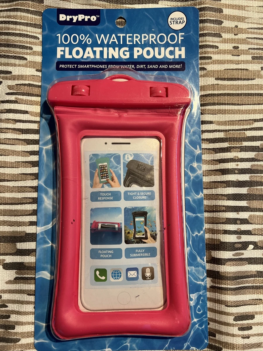Dry Pro 100 WaterProof Floating PINK Pouch SEALED Protect Smartphone W Strap