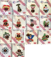 SF Giants Holiday Pin Choice Christmas Halloween NYE Valentine's July 4th more 