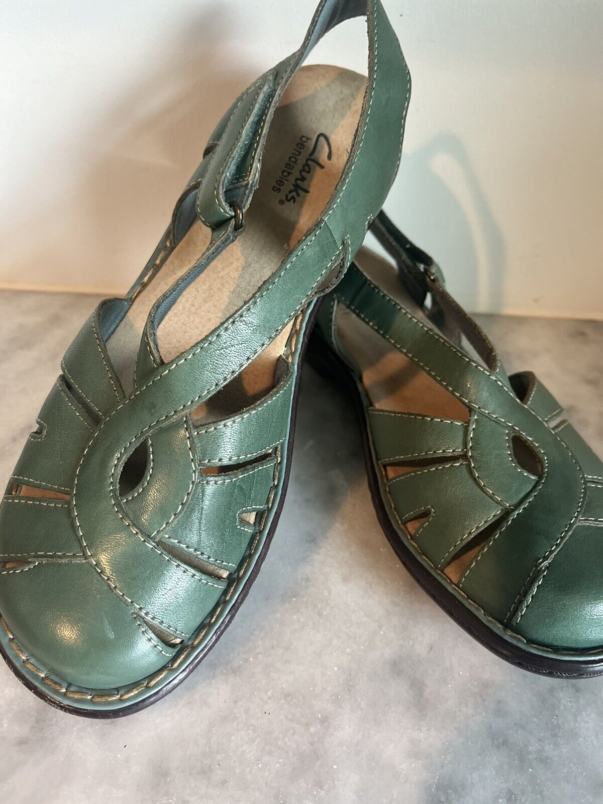 Clarks Bendables Sandals Turquoise Size 7M - image 1