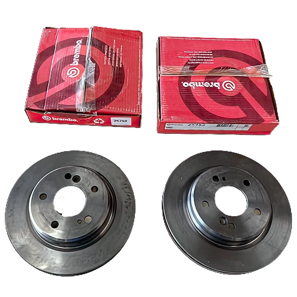 Rear Brembo Disc Brake Rotors & Pads For Mercedes-Benz E320, E420, 400E, C36 AMG - Image 2 of 4