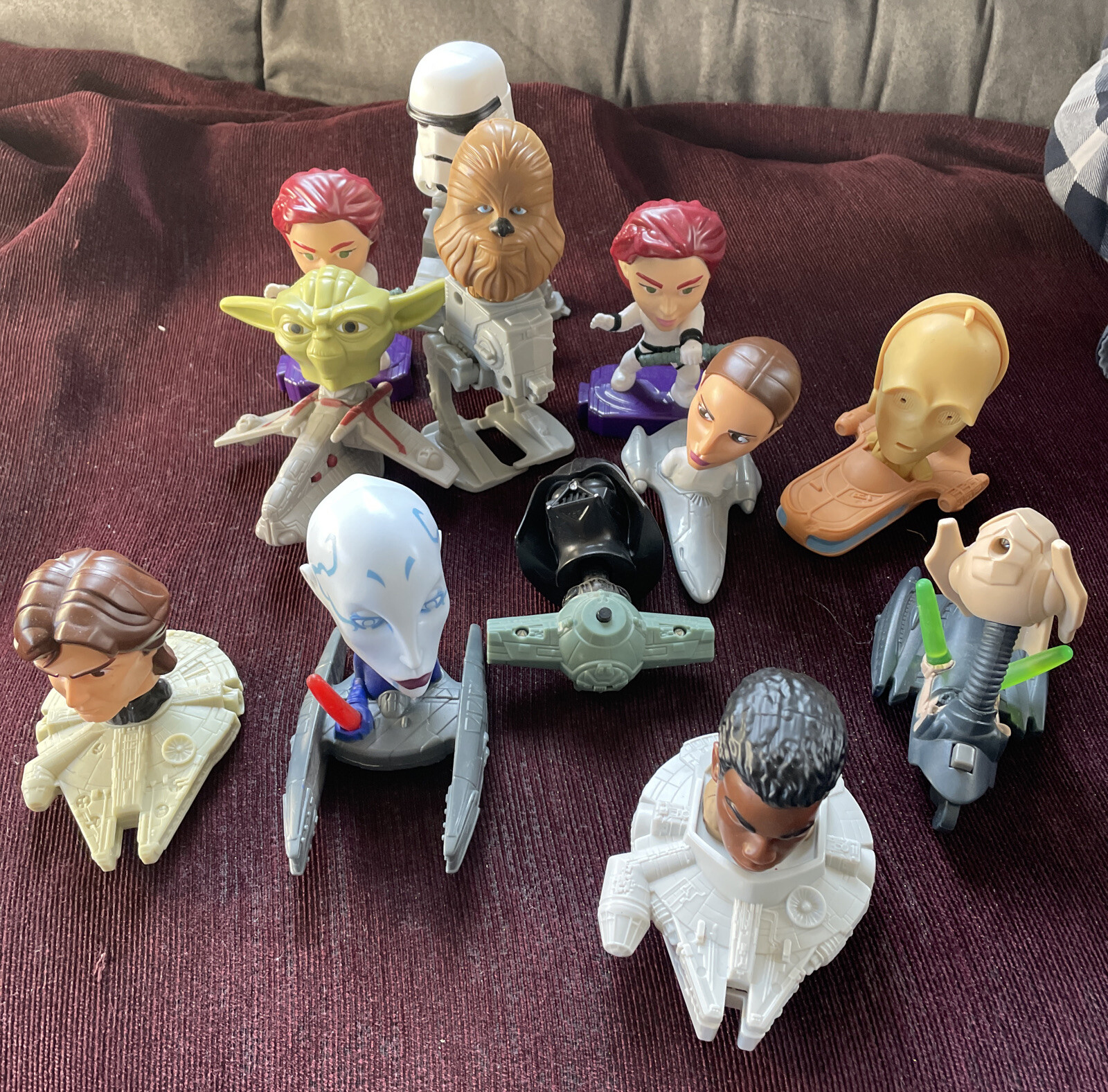 Star Wars McDonald's Toy Action Figure Figurines Lot of 13Bobble Heads
