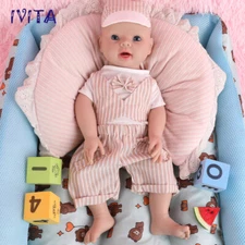 IVITA 20'' Full Body Soft Silicone Reborn Baby Boy Handmade Newborn Doll Gift
