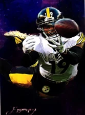 JuJu Smith-Schuster 2017 Artist Signed Limited Edition Print Card 9 of 50