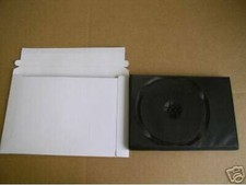 400 WHITE CARDBOARD DVD CASE MAILER MAILERS, JS29