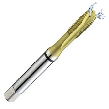 1/2-20 H5 3 Flute Spiral Point Plug Coolant-Thru Combo Tap HSS-EX TiN Coated