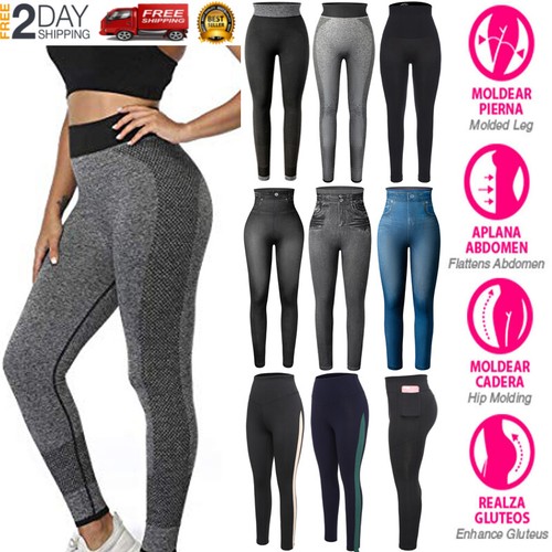 leggings Deportivas Ropa Deportiva De Moda Licras Pantalones Para Yoga  Mujeres | eBay