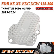 Silver Throttle Body Guard For KTM 125 250 300 SX XC 250 300 XCW EXC 150XCW