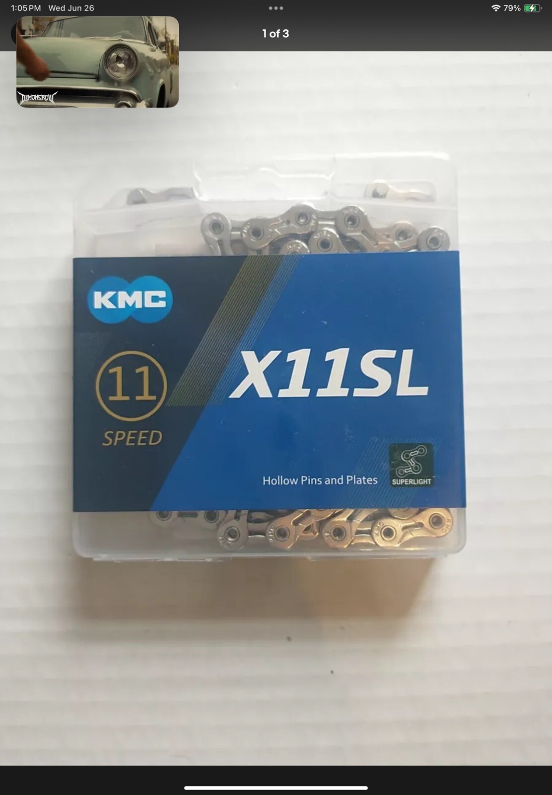 KMC X11SL Silver 11Speed Road / CX Bike Chain Replacement Parts Bike