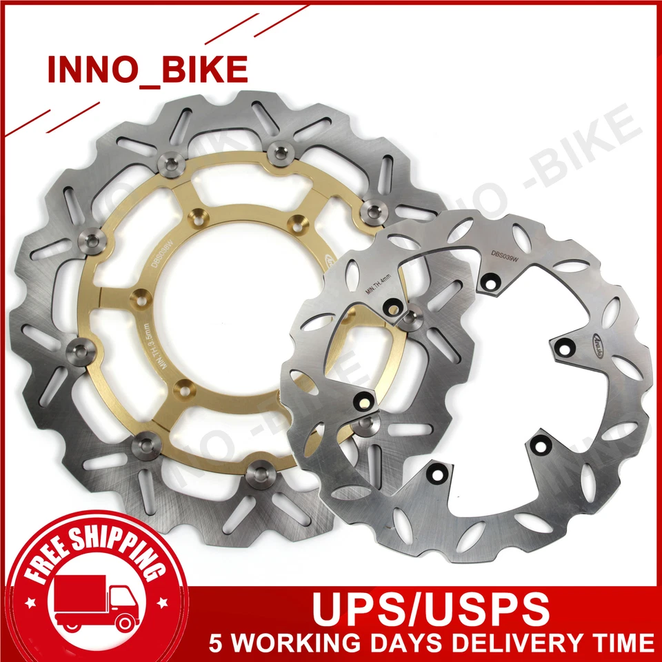 Rotores de freno delanteros traseros para Suzuki DRZ400SM 2005-2021 DRZ 400 SM 2016 2017 2018 Foto 4 de 4