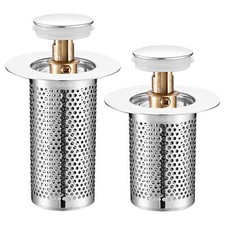 Stain Steel Kitchen/Bar Sink Strainer With Filter Basket Drain Head Stopper New