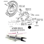 For Toyota Corolla Verso Celica Yaris Prius Rav4 Rear Right Brake Shoes Adjuster