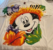 Mickey Unlimited Jerry Leigh One Size Fits All Made In USA Vtg T-shirt On White