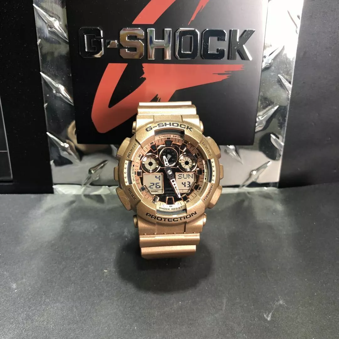 Casio GA-100GD-9A G-Shock Rose Gold Classic Series Men's Watch | eBay