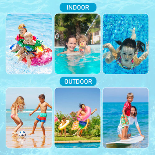 2PCS Kids 100% UV Protection HD Clear Swimming Goggles Anti-Fog Glasses Summer - Picture 7 of 10