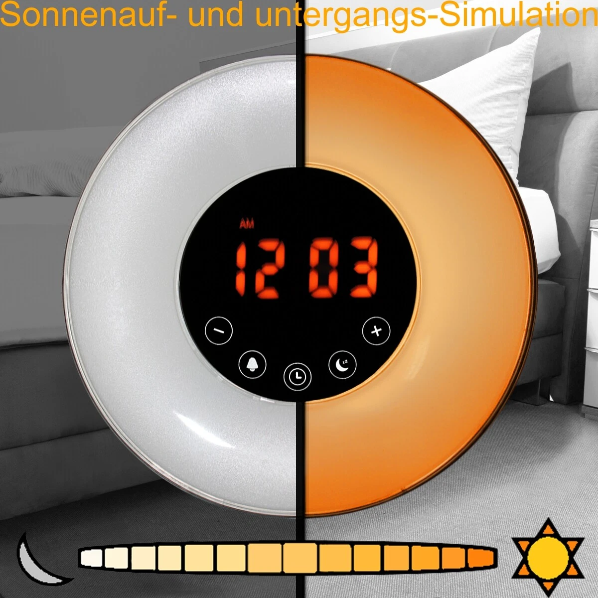 GRUNDIG LED Wake Up Licht Wecker Sonnenaufgang Radio