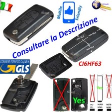 CHIAVE Telecomando GUSCIO CI6HF63 CE0536 HU83 3 TASTI per CITROEN PEUGEOT