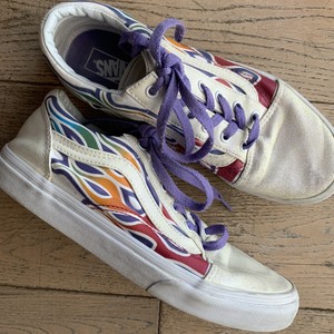 vans sparkle flame