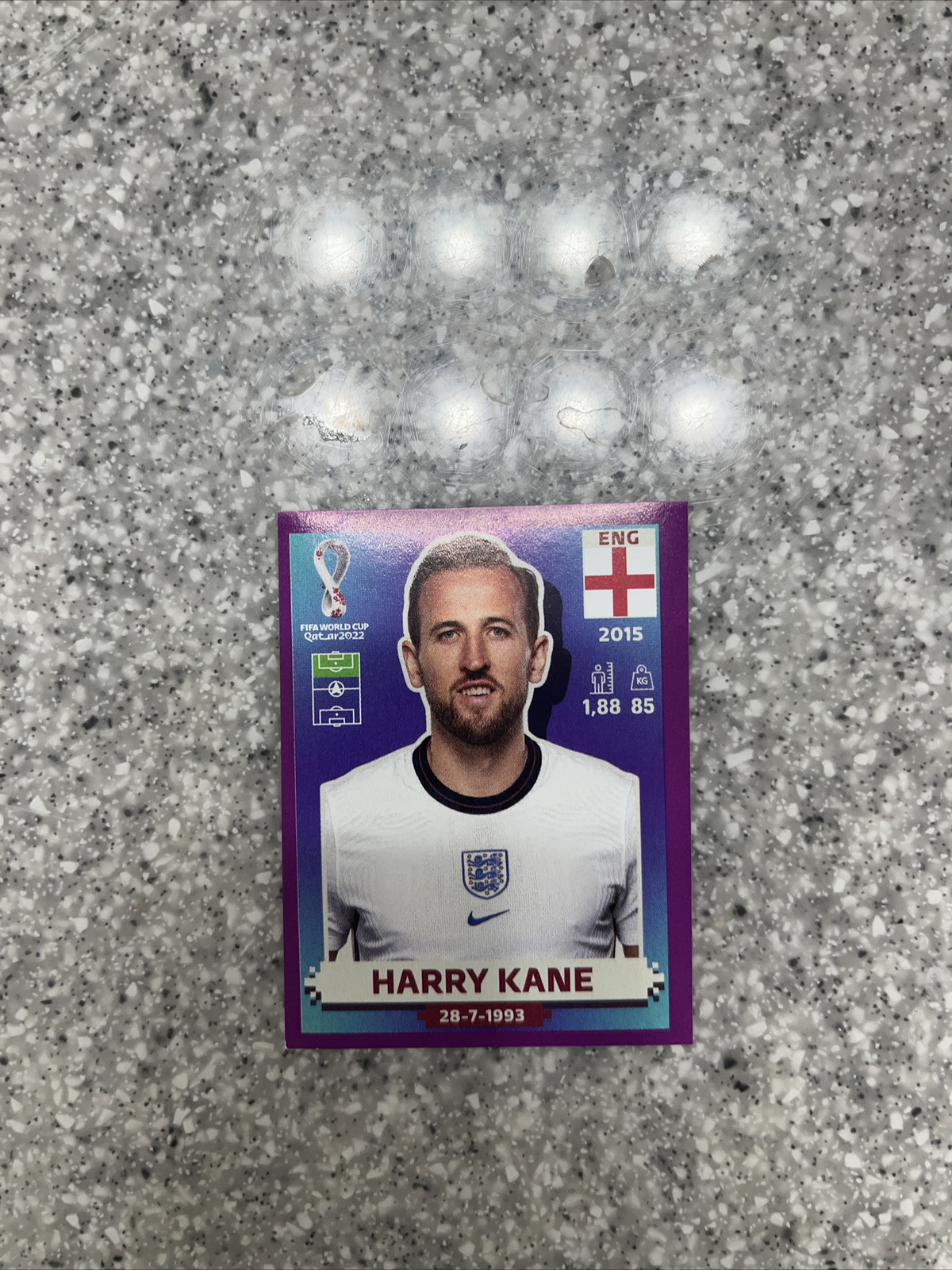2022 Panini FIFA World Cup Qatar Stickers Purple Harry Kane