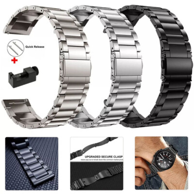 Für Samsung Galaxy Watch 7 FE 6 5 4 Classic 3 Active 2 S3 Titan Metall Armband