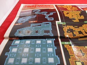 Final Fantasy I Nintendo NES Foldable Dungeon Map Poster Insert ONLY #P1