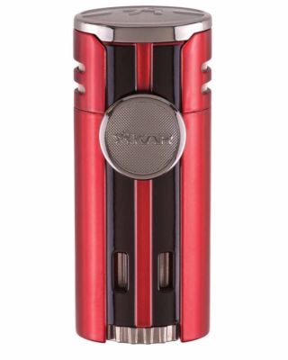 XiKAR 574RD HP4 Quad Flame Cigar Lighter Gift Box Warranty Daytona Red