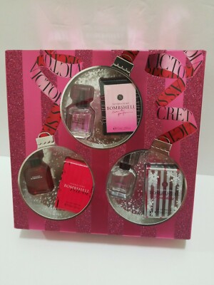 VICTORIA'S SECRET BOMBSHELL FRAGRANCE COLLECTION- 3 PIECES. 25 Oz EAU DE PARFUM 