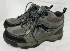 BRAHMA HIKING BOOTS KATE GREY WATERPROOF STEEL TOE LEATHER #2597230 SIZE 5.5 VTG