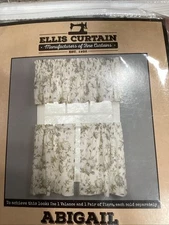 Ellis Curtain  Abigail Hydrangea Set Of Tiers And Valance From Country Curtains