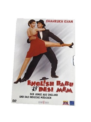 English Babu Desi Mem DVD Bollywood Romance Film Shah Rukh Khan English Import