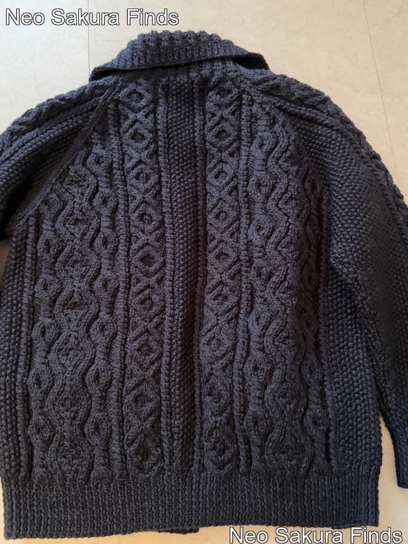 INVERALLAN 3A Size 42 Scottish Made Charcoal Gray Sweater image 6
