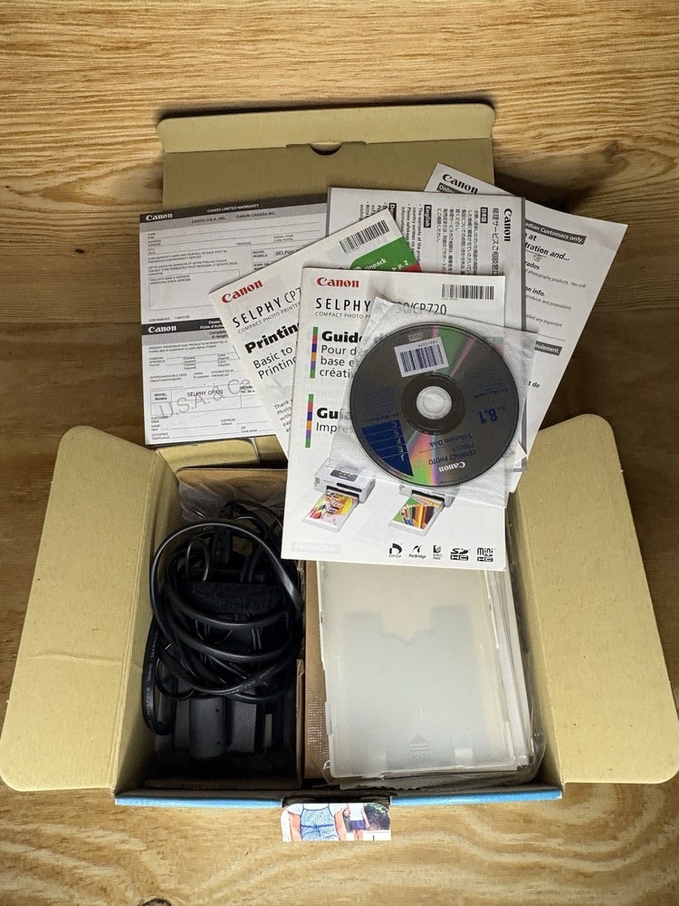 Canon Selphy CP720 Compact Photo Printer Open Box