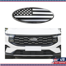 9 Inch Aluminum Oval American Flag Emblem Ford F150 F250 F350 Front Grill Or