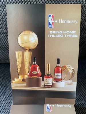 HENNESSY x NBA Collab Advertising Recipe Cards Cognac XO VSOP 2023 Party favors