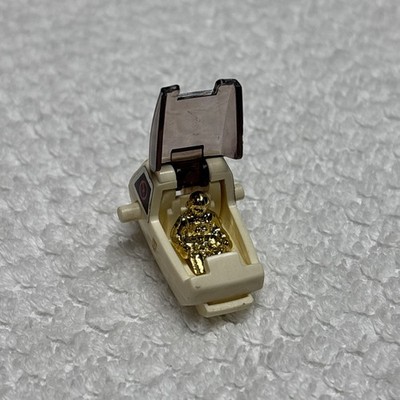 Vintage 1980s Tomy ZOIDS Monster Machine White Head With Gold Micro 1'' Figure