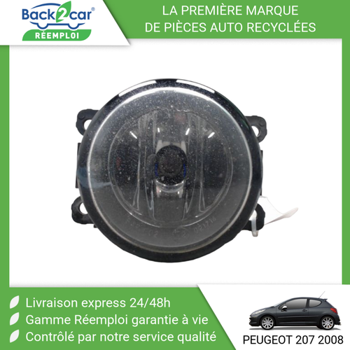 Cache Phare Antibrouillard Avant Pour Peugeot 107 2009-2012 - Housse De Protection ABS Noir - Côté Gauche - 10
