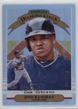 2019 Panini Donruss Diamond Kings Season Stat Line 17/500 Jose Ramirez #6 0w7