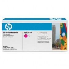 Original HP Toner 124A Q6003A Color Laserjet 1600 2600N 2605DN B-Ware