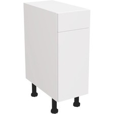 Fully Assembled Kitchen 300mm Base Unit Matt White Drawer Line Base Cabinet