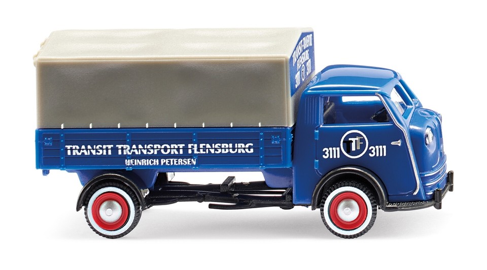 WIKING TEMPO matador porteur bâche 4x2 Transit Transport camion HO 1/87