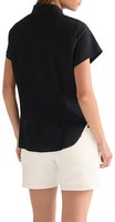 Wrangler Damen Shirt Kurzarm Westernstil, Stylized, GrößE M, Blau