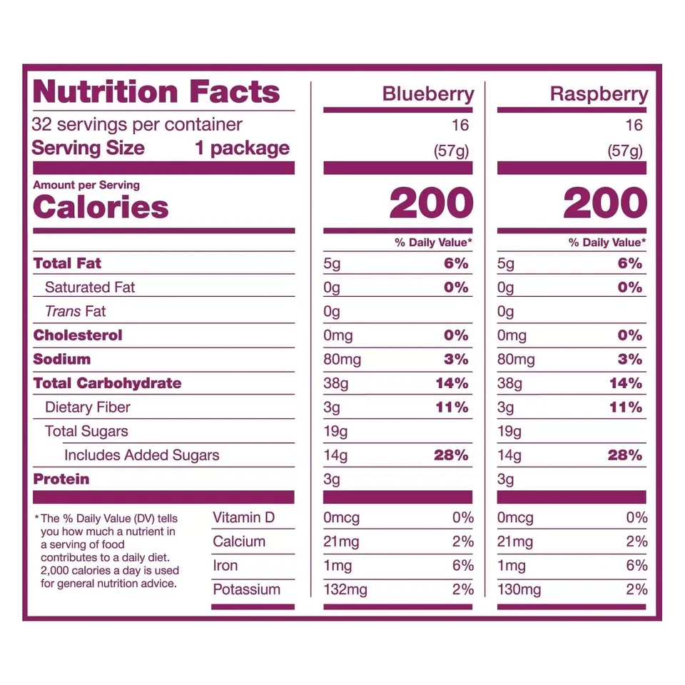 Nature's Bakery Blueberry and Raspberry Variety Fig Bars (2 oz., 32 ct.) - Image 2 of 4