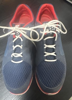 Helly Hansen 596 Hydropower Navy Blue Red Deck Sneakers Size 9 Men s