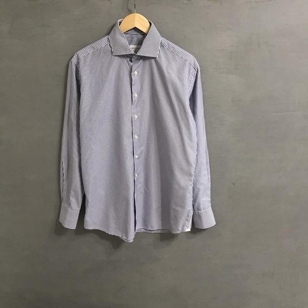 Men Artigiano Shirt White Cotton XL #M6YY
