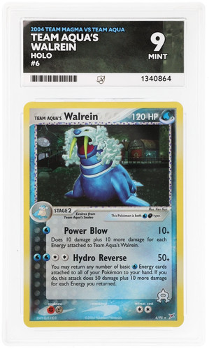Team Aqua's Walrein graded ACE 9 for sale on eBay