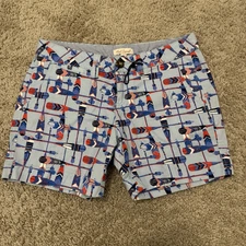 Red Camel Coastal Twill Shorts Womens Size 5 Bermuda Oar Graphic 5” Inseam