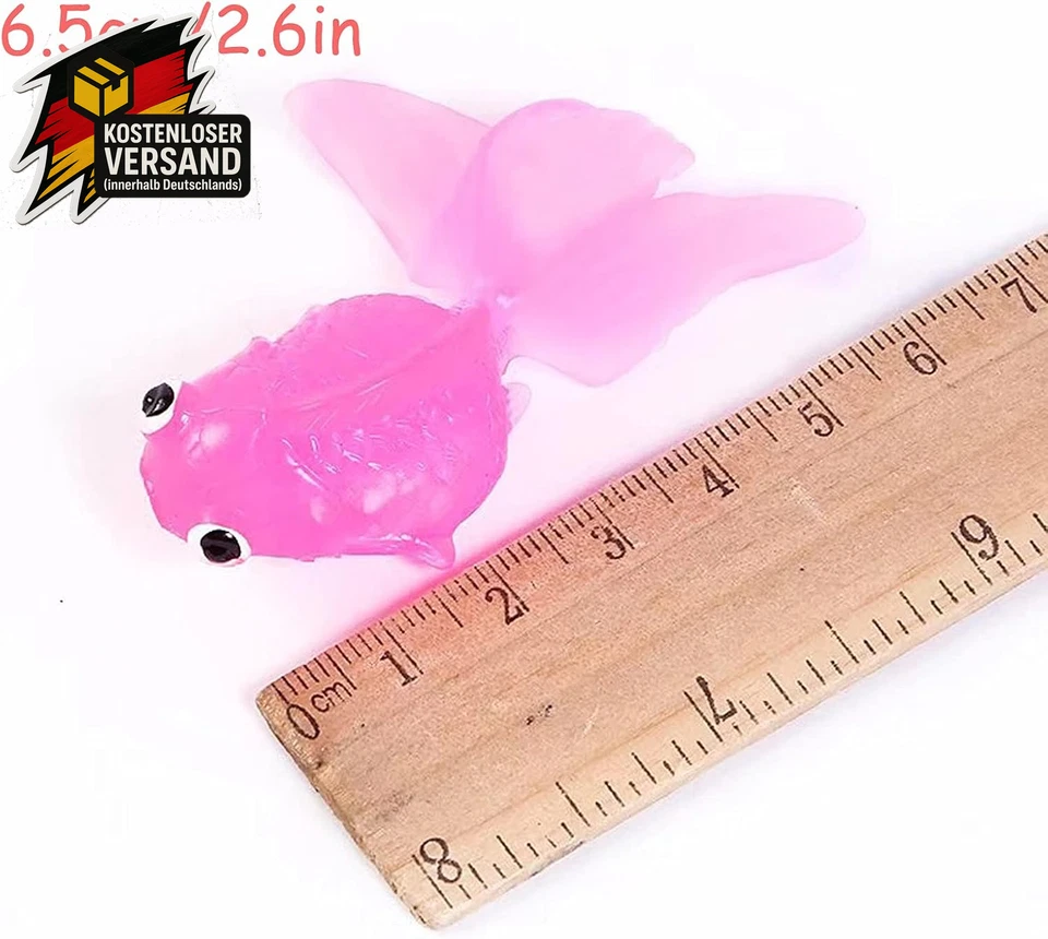 Bewegliche Fische Kunststoff Schwimmende Goldfisch Aquarium Dekoration Kinder Sp - Bild 4 von 4