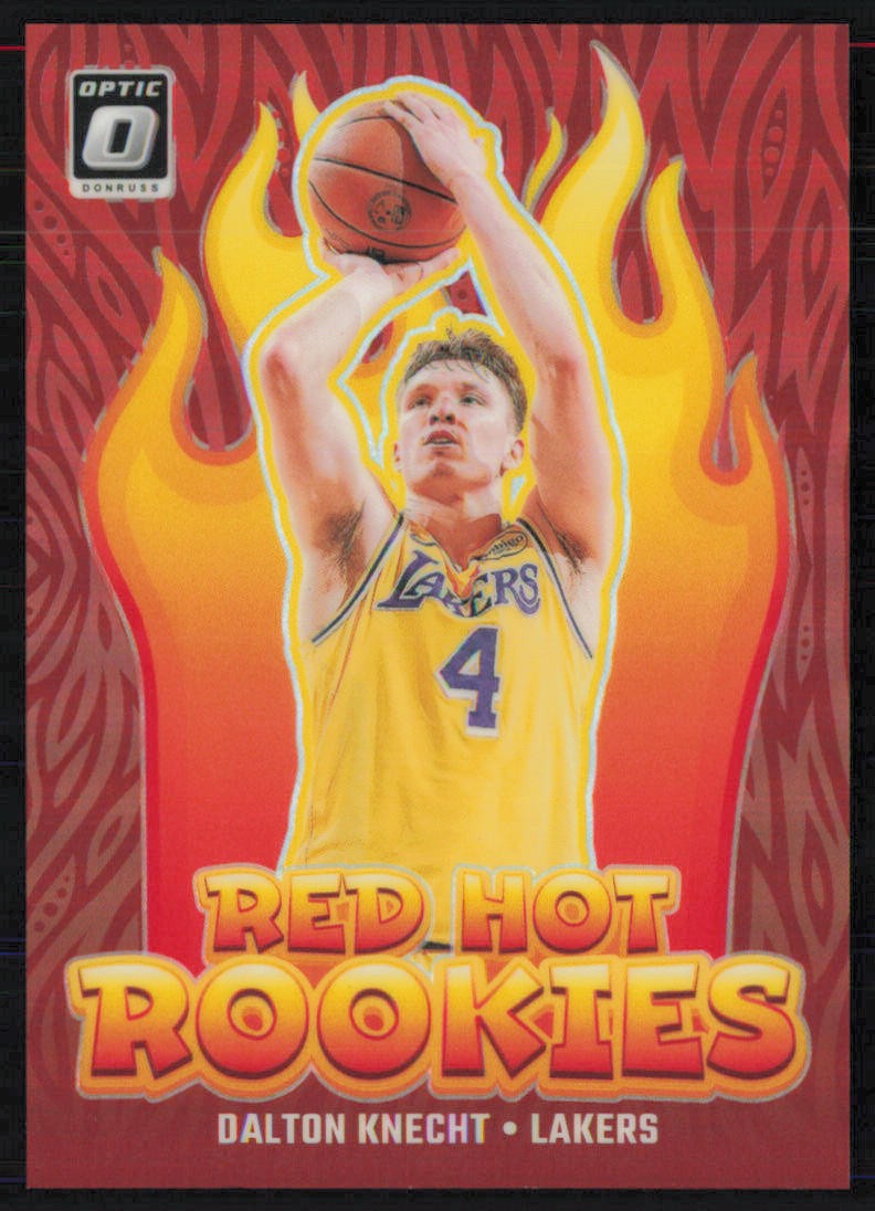 Dalton Knecht 2024-25 Donruss Optic Red Hot Rookies Red/99 #10 Lakers