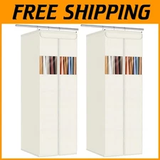 Clear Window Coat Storage Bags 54" 2-Pack